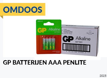 GP batterijen omdoos AAA